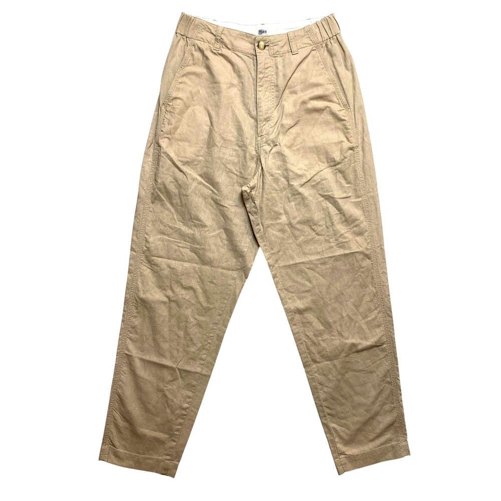 Uniqlo Linen Blend Pants Womens Size XS Waist 24-25 Inch Beige Comfort